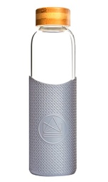 [NKBOTTLE550ML-FY] Neon Kactus - Glass Water Bottle 550ml  - Forever Young - Grey