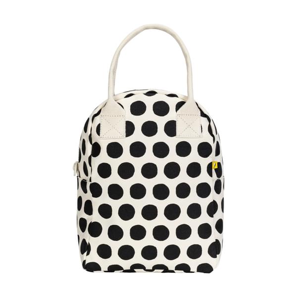 Zipper Lunch Dot Black+White