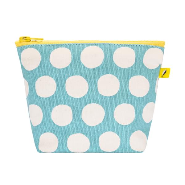 Tiny Zip Pouch - Dots Blue