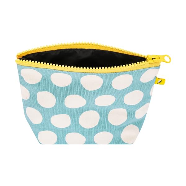 Tiny Zip Pouch - Dots Blue