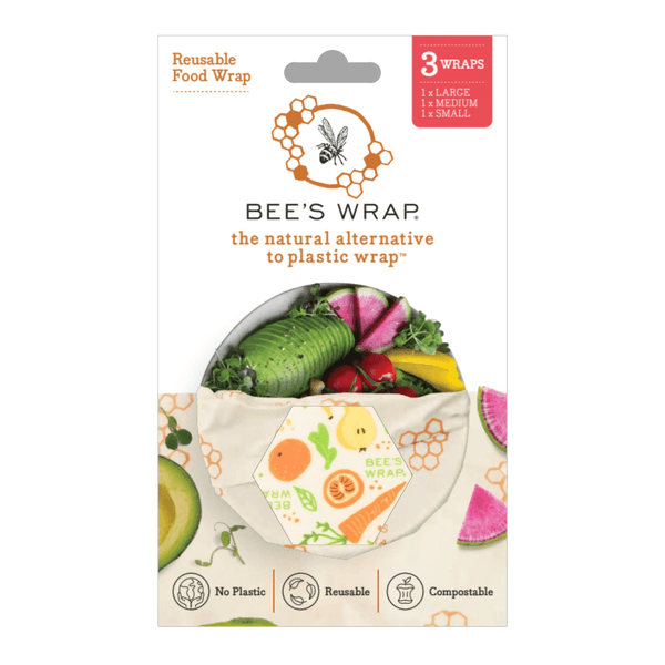 Bee's Wrap 3-pack Garden Party