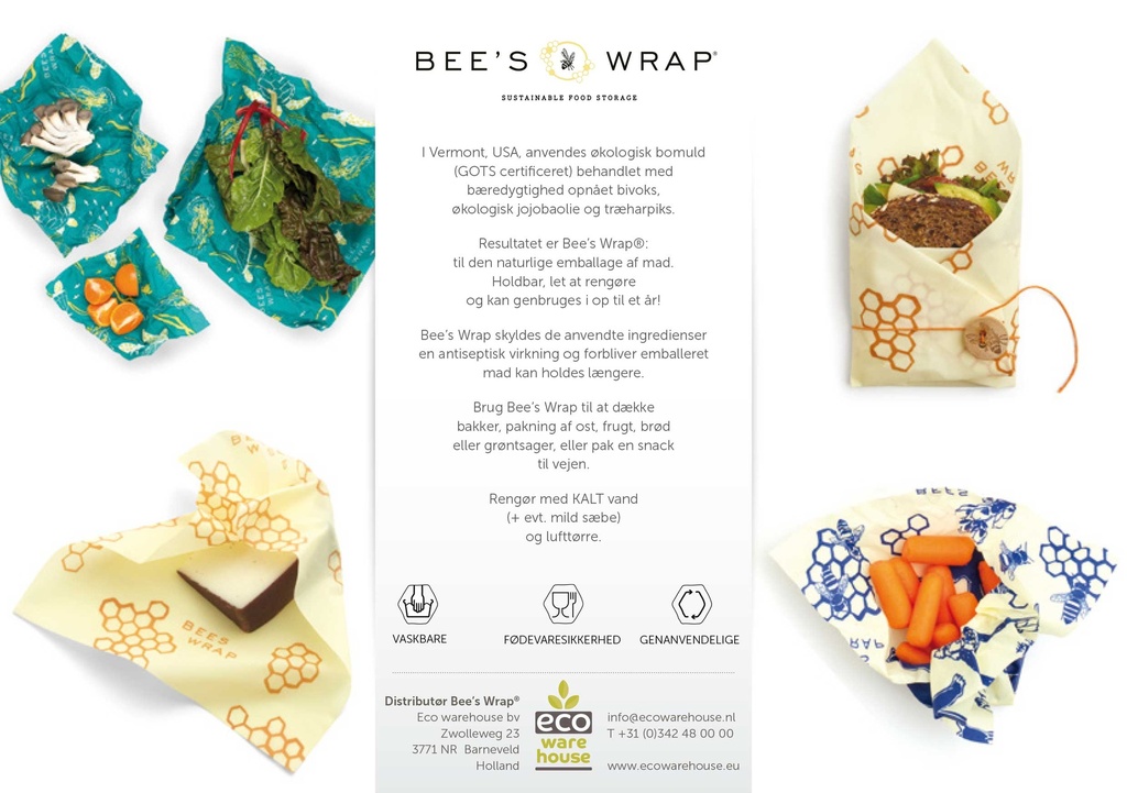 Bee's Wrap set 25 infocards DK