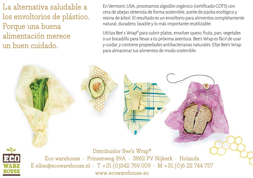 Bee's Wrap set 25 infocards ES