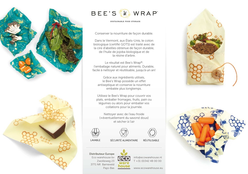 Bee's Wrap set 25 infocards FR