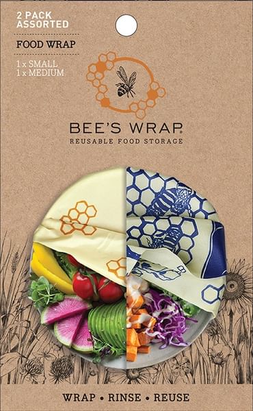 Bee's wrap 2-pack Small Honeycomb + Medium BB