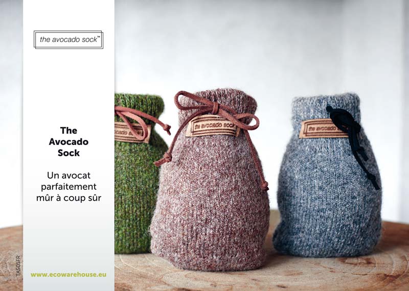 The Avocado Sock set 25 info cards FR