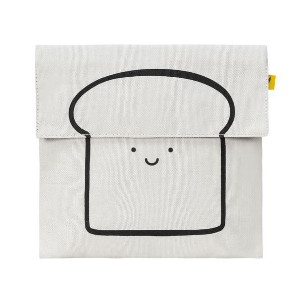 Flip Snack Sack - Happy Bread Black