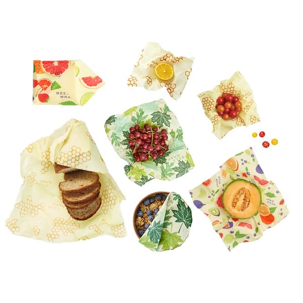 Bee's wrap Variety Pack 7PK Remix (Honeycomb, Forest Floor, Fresh Fruit)