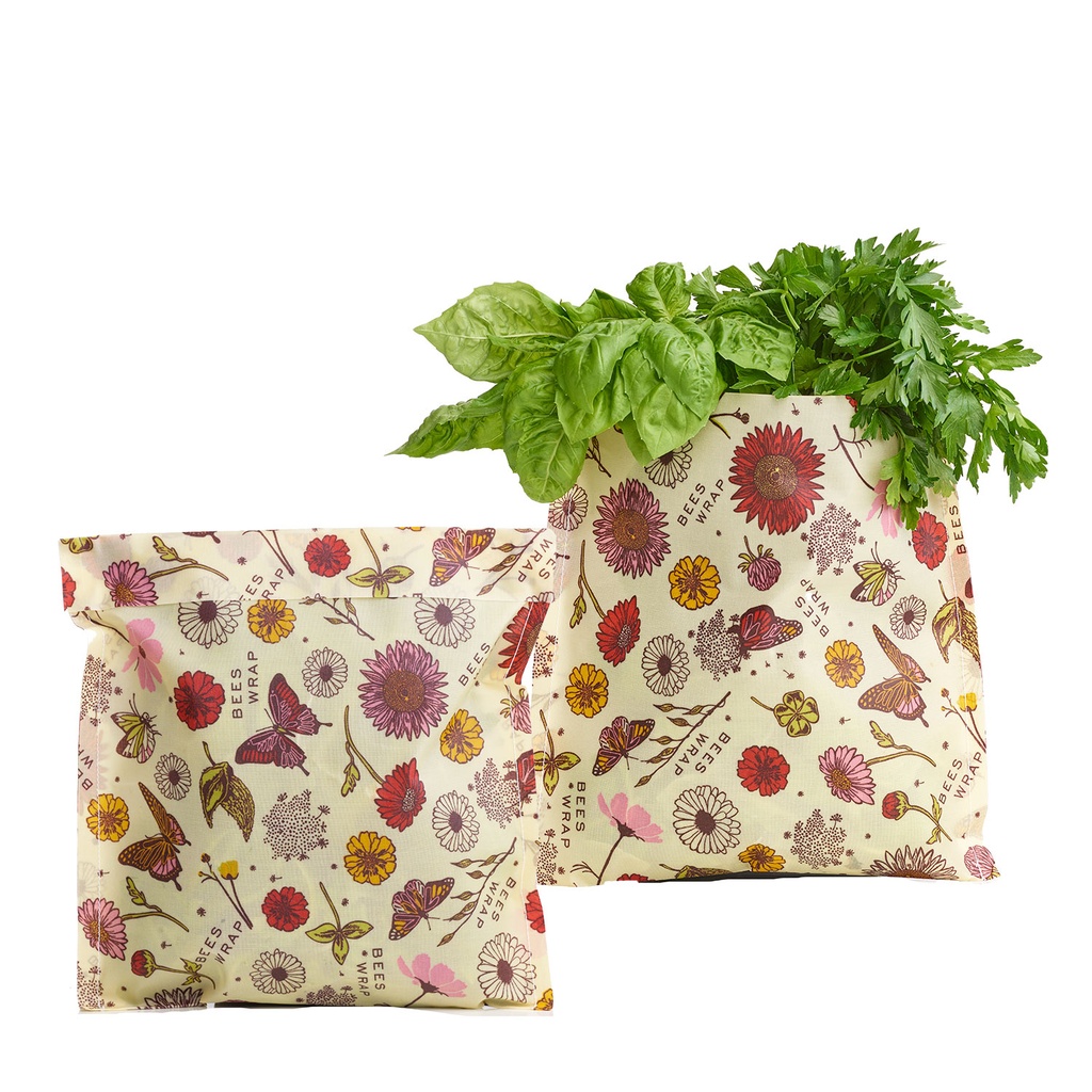 Bee's Wrap - 2-pack Bags - Meadow Magic VEGAN