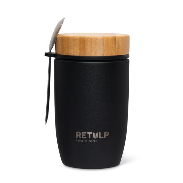 Retulp - BigMug Premium - Black incl spoon