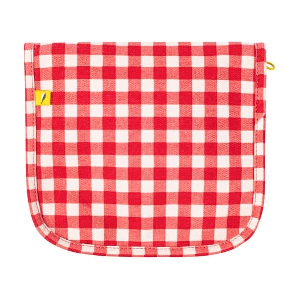 Snack Mat - Gingham Red