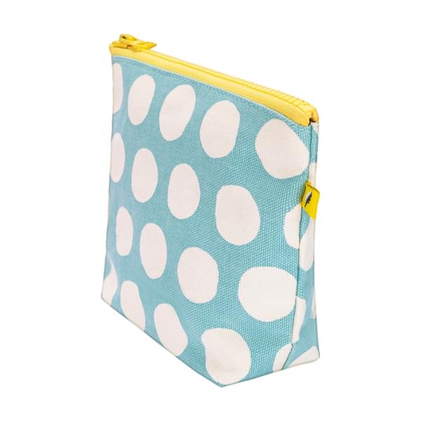 Tiny Zip Pouch - Dots Blue