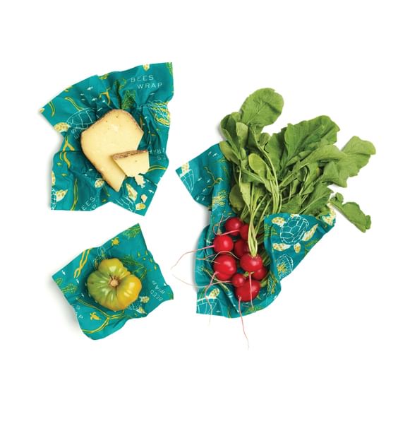 Bee's wrap 3-pack Assorted "Ocean Print"