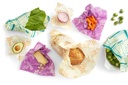 Bee's wrap Variety Pack 7PK (honeycomb, mimi's purple, geometric)