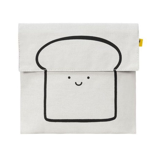 [SS-HB|BK-05] Flip Snack Sack - Happy Bread Black